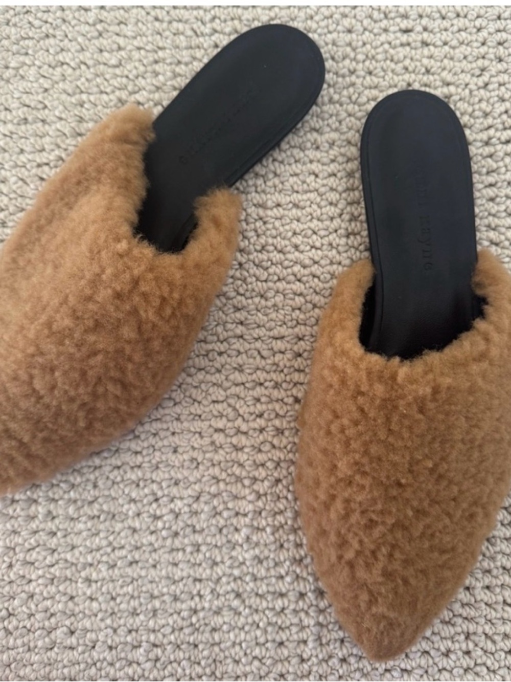 Jenni Kayne Shearling Slides. SOLD OUT. 39